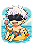 ✨🏖️ Chibi Gojo na Praia – Jujutsu Kaisen | Camisa Anime - Imagem 1