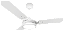 VENTILADOR VALEN LED BRANCO/BRANCO 127V (702) - VENTEX - Imagem 1