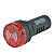 Buzzer Visual/Sonoro Vermelho 70DB Led 22MM 220VCA AD22 - Imagem 3