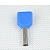Terminal Tubular Duplo 2,5MM Azul Pacote 100pc - Imagem 3