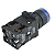 Botao de Impulso Iluminado Plastico Azul 22MM 1NA 24V - Imagem 4