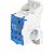 Bloco de Distribuição UKK-100A 2 Entrada cabo 16 e 70mm - Fixação Trilho DIN - Imagem 1