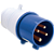 Plugue Industrial 3P+T 9H 16A Azul  IP44 Lukma/Soprano - Imagem 1