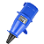 Plugue Industrial Steck/Lukma 2P+T 16A 200/250V 6H AZ IP44 N3076 - Imagem 3