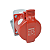 Tomada Industrial Sobrepor 3P+N+T 32A 6H Vermelha 380Vca - Imagem 4