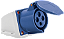 Tomada Industrial Sobrepor 3P+T 32A 9h Azul - Imagem 1