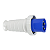 Plugue Industrial 3P+T 220V 63A 9H Azul - Imagem 4