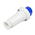 Plugue Industrial 3P+T 220V 63A 9H Azul - Imagem 3