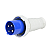 Plugue Industrial 3P+T 220V 63A 9H Azul - Imagem 2