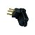 Plugue 2P+T 20A 90 Preto C/Prensa Cabo PLD8-3 Marigius - Imagem 1