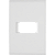 Tramont. Liz Placa 4x2 1Posto Horizontal Branca 57106/204 - Imagem 1