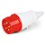 Plugue Industrial  3P+N+T 6H 32A 380VAC  Vermelho IP44 - Imagem 1
