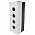 Caixa 4furo 22ømm- Sem Botao - Vazia Tampa Cinza  Bx1/4 - Imagem 2