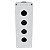 Caixa 4furo 22ømm- Sem Botao - Vazia Tampa Cinza  Bx1/4 - Imagem 1