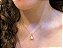 Conjunto de Gargantilha Pingente e Brincos de Pérola 8mm Banhado a Ouro 18k - Imagem 3