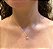 Conjunto de Gargantilha Pingente e Brincos com Zircônias em Coração Banhado a Ouro 18k - Imagem 3