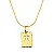 Corrente com Pingente Cruz Vazada Banhado a Ouro 18k Unisex - Imagem 1