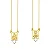 Escapulário com Pedra Coração Banhado a Ouro 18k - Unisex - Imagem 2