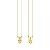 Escapulário com Pedra Navete Banhado a Ouro 18k - Unisex - Imagem 2