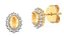Conjunto Coroa Oval com Pedras de Zircônia Banhado a Ouro 18K - Imagem 2