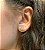 Conjunto Coroa Oval com Pedras de Zircônia Banhado a Ouro 18K - Imagem 3