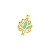 Pingente Flor de Lótus banhada a ouro 18k - Pedras Naturais Diversas - Imagem 3
