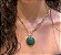 Conjunto com Gargantilha e Brincos Redondo - Pedras Naturais Quartzo Verde e Rosa Banhado a Ouro 18K - Imagem 4