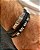 Pulseira Masculina em Couro e detalhes em Aço Inox - Imagem 1