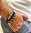 Pulseira Masculina em Couro e detalhes em Aço Inox - Imagem 3