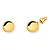 Brinco Bola Banhado a Ouro 18k - Imagem 1