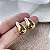 Brinco Gota GG Banhado a Ouro 18k - Imagem 1
