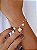 Pulseira Pérolas e Trevos Banhado a Ouro 18k - Imagem 1