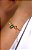Pulseira com Trevo e Ponto de Luz Banhado a Ouro 18k - Imagem 1