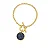 Pulseira Banhada a ouro 18k com pedra natural - Sodalita - Imagem 1