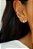 Brinco  de Zircônia EAR CUFF Cobra Olhos Cravejados Banhado a Ouro 18k - Imagem 1