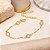 Pulseira Cadeado com Cristal em Ouro Amarelo - Imagem 1