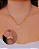 Conjunto Brinco Cauda de Sereia de Microzirconias e Colar Choker Elos com Cristais Coloridos Pérola e Cauda de Sereia - Banhado a Ouro - Imagem 1