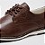 Sapato Social Casual Oxford Derby Polo Vest – 100% Couro Legítimo - Cor Marrom - Imagem 4
