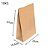 SACO PAPEL KRAFT SOS PARA DELIVERY 10KG 22X36X10,5CM PC 200FL - Imagem 2