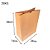 SACO PAPEL KRAFT SOS PARA DELIVERY 20KG 38X28X14CM PC 100F - Imagem 2