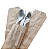 SACO PAPEL KRAFT PORTA TALHER ESTAMPADO 35G 26,7X7CM 500UN - Imagem 4