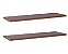Kit Com 2 Prateleiras 60 X 15cm Suporte Invisivel Cor Nogal Malaga (madeira Escura) - Imagem 1