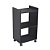 Estante Multiuso Preto para Quarto Sala com Rodízio 40cm - Imagem 1