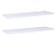 Kit Com 2 Prateleiras 60 X 15cm Suporte Invisivel Cor Branco - Imagem 1