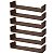 Kit 6 Prateleiras U 50 x 25cm Nogal Suporte Invisível - Imagem 1