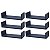 Kit 6 Prateleiras U 40 x 10cm azul Suporte Invisível - Imagem 1