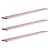 Kit 3 Prateleiras 100 x 20cm Rosa Claro Suporte Invisível - Imagem 2