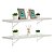 Kit 2 Prateleiras 100 x 25cm Branco Espessura 25mm Mão Francesa - Imagem 1