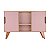 Buffet Aparador com 2 Portas Murano Carvalho e Rosa Claro - Imagem 1
