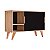 Buffet Aparador com 2 Portas Murano Carvalho e Preto - Imagem 3